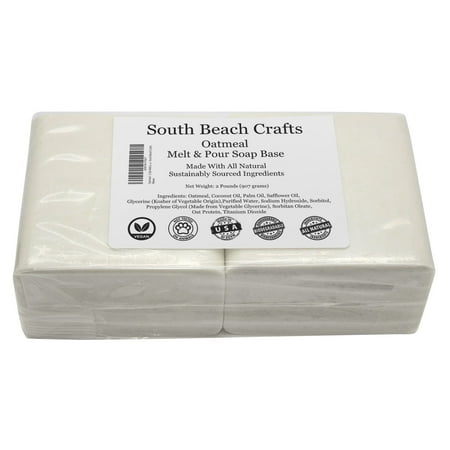 - Oatmeal - 2 Lbs Melt and Pour Soap Base - South Beach Crafts