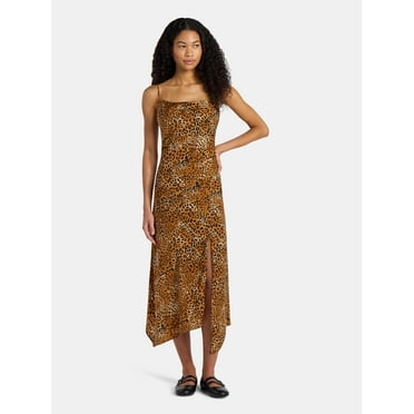 No Boundaries Cami Maxi Dress with Cowl Neck, Women's