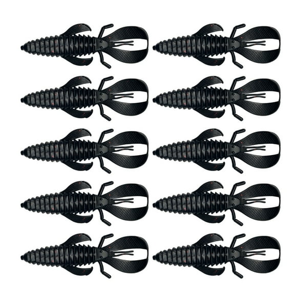 Yokua 10Pcs Worms Fishing Lures Soft Plastic Fishing Lures Fishing Baits Lures