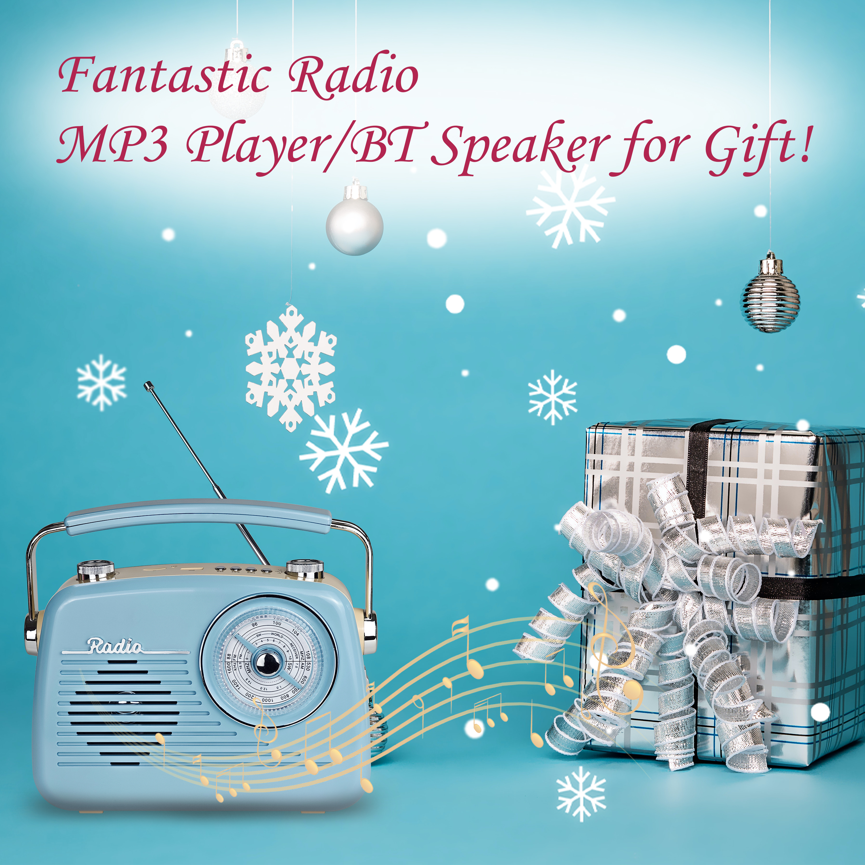 Wenpzeray Portable AM/FM/SW Retro Vintage Bluetooth Radio Speaker photo 7