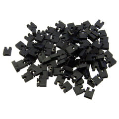 Computer Jumper For Hard Drive, CD/DVD Drive, Motherboard and/or Expansion Card Jumper blocks, 100 Piece, 2.54mm