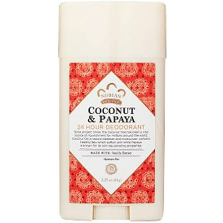 Nubian Heritage Coconut & Papaya 24-Hour Deodorant, 2.25 oz