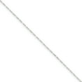 thumbnail image 1 of White Sterling Silver chain style Figaro Pendant 9 in 1.4 mm, 1 of 1