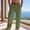 Army Green, variant on FengLS Men's Casual Cotton Pants Fashionable Solid Color Trousers with Side Pockets Summer Relaxed Wide Leg Beach Pants Elastic Waist Sweatpants