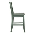 thumbnail image 5 of Furniture of America Moira Ladder Back Wood Antique Green Counter Height Chairs (Set of 2), 5 of 8