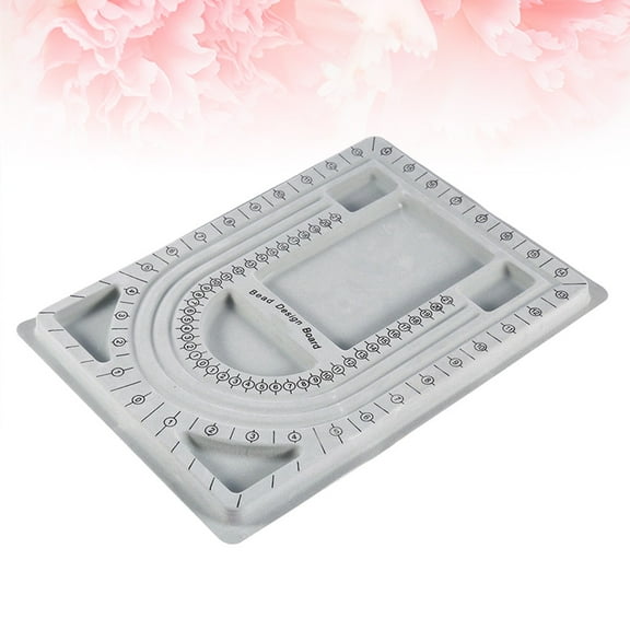 Masteelf White PVC Bead Design Board for Jewelry Making Projects Sturdy and SpaceSaving Size 12 x 18 Inches
