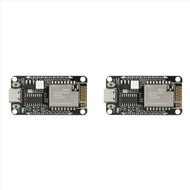 2X Placa de Desarrollo BW16-Kit RTL8720DN Módulo Bluetooth BLE de Bajo Consumo y Wi-Fi de Doble Banda Interfaz Tipo C