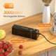 thumbnail image 2 of Sellador de bolsas mini recargable, máquina selladora portátil de 3000 mAh para bolsas de plástico, almacenamiento de alimentos y refrigerios frescos, 2 of 7