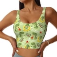thumbnail image 3 of Goofa Cute Dinosaurs Cartoon Printed Sports Bras for Women, High Impact Running Bra Workout Crop Tank Tops Longline Sports Bra Push up-, 3 of 9