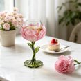 thumbnail image 4 of Art Craft Peony Wine Glass, Ornate Flower‑Shaped Goblet with Thorn & Leaf Details, Drinking Cup for Wedding Party Bar, Unique Home Table Decor, 4 of 4