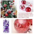 thumbnail image 2 of Moyic 24 piezas de bolas de Navidad pequeñas bolas decorativas para interiores y exteriores, casa de campo, sala de estar, dormitorio, accesorios de Kits de decoración para fiestas Violeta Moyic HA008692-09B, 2 of 6