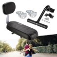 thumbnail image 5 of (Footrests)Bike Saddle with Back Rest Back Seat MTB Rear Rack Saddle Bike Child Seat Setl, 5 of 5