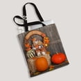 thumbnail image 2 of ABPHQTO Harvest Wreath Squash And Pumpkins Wooden Fence Canvas Bag Reusable Tote Grocery Shopping Bags Tote Bag 14x16 inch, 2 of 2