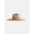 thumbnail image 2 of Scenario Women's Faux Suede Fedora with Mix Media Band, Light Tan, 2 of 3