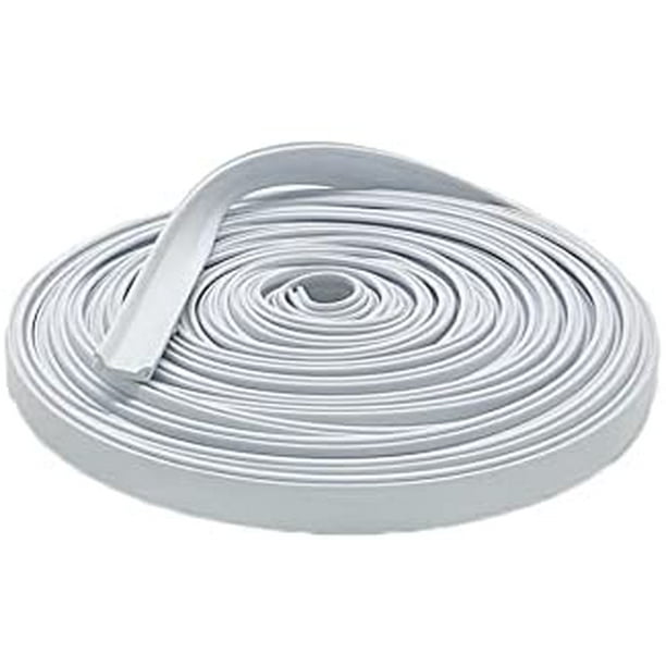 White Narrow 0.6" RV Marine Camper Vinyl Insert Trim Mold Screw Cover