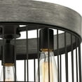 thumbnail image 2 of Designers Fountain Aster Matte Black 3 Light Semi Flush Mount Ceiling Light, D226M-SF-MB, 2 of 3