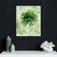 thumbnail image 5 of Nawypu  Watercolor Painting Of Shamrock Large St. Patrick's Day Canvas Art,Picture,Modern Art Artwork Wall Decor Dining Living Room Kitchen Decor, 5 of 5
