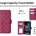 thumbnail image 3 of ELEHOLD Case for iPhone 16 Pro Max, Heavy Duty Crossbody Leather Flip Wallet Case with Card Holder & Wrist Strap,Pink, 3 of 9