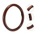 thumbnail image 4 of Unique Bargains 15" Universal Anti Slip Steering Wheel Grip Cover for Car Sedan SUV Breathable Wood Grain Brown, 4 of 6