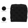 thumbnail image 2 of Meridian Furniture Stella Contemporary Velvet Ottoman/Stool in Black, 2 of 4