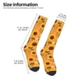 thumbnail image 2 of Balery Modern Wood Grain Sunflower Printed Novelty Socks Men's Women's Crew Socks Sports Socks Knee High Socks Cotton Socks Quirky and Cool Socks, 2 of 9