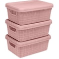 thumbnail image 1 of Juego de 3 Cajas Organizadoras Plásticas con Tapa Hermetica de 15 Litros Jaguar Plásticos Organización del Hogar, 1 of 2