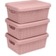thumbnail image 1 of Juego de 3 Cajas Organizadoras Plásticas con Tapa Hermetica de 15 Litros Jaguar Plásticos Organización del Hogar, 1 of 2