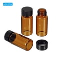 thumbnail image 3 of Uxcell 10mL Glass Vials with Screw Caps Liquid Sample Vial Storage, Amber 24Pcs, 3 of 5