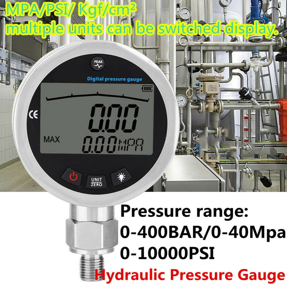 Digital Hydraulic Pressure Gauge 10000Psi 400Bar 040Mpa W/ G1/4