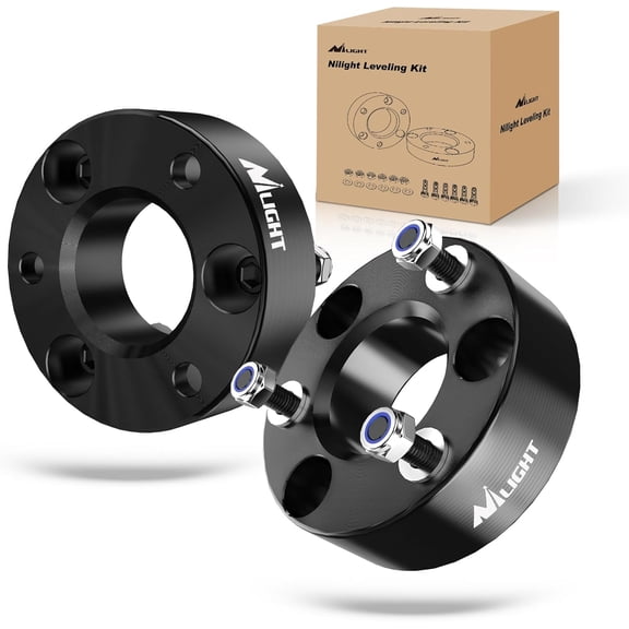 Nilight 2.5 inch Front Leveling Kit Lift Strut Spacers for 2006-2023 Dodge Ram 1500 4WD 2018 2019 2020 2021 2022 2023 Front Raise Suspension Strut Spacers