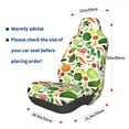 thumbnail image 3 of Yiaed Vegetables2 Print Car Seat Covers,Universal Auto Seats Protector Fits for Car,SUV Sedan,Truck,Automotive Seat Covers & Accessories, 3 of 5