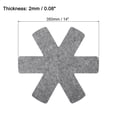 thumbnail image 2 of Protectores de ollas y sartenes para apilar, paquete de 3 protectores de sartenes de 350mm, gris, 2 of 6