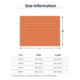 thumbnail image 5 of Goofa Orange And White Polka Dot Pattern Fleece Throw Blanket for Couch, Soft Checkered Flannel Blanket for Sofa, Warm Cozy Decorative Blanket Fall Decor Gift-40"x30", 5 of 6