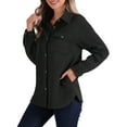 thumbnail image 4 of INSPIRE CHIC Women's Shacket Jacket Casual Button Down Long Sleeve Collar Shirt Top, 4 of 5