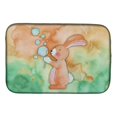 thumbnail image 1 of Carolines Treasures BB7349DDM Rabbit & Bubbles Watercolor Dish Drying Mat, 1 of 1