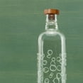 thumbnail image 3 of Bubbles Glass Water Bottle With Wooden Stopper-750 Ml, 3 of 5