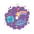 thumbnail image 5 of XMXY Halloween Christmas Tree Skirt, Rainbow Arrow Purple Background Holiday Party Indoor Decorations Ornaments, 48 Inch, 5 of 5