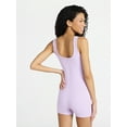 thumbnail image 3 of No Boundaries Cotton Stretch Ribbed Cozy Romper, Women’s XS-XXXL, 3 of 5