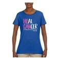 thumbnail image 2 of Faith Jesus Believe Awareness Womens Graphic T-Shirt, Royal, X-Large, 2 of 3