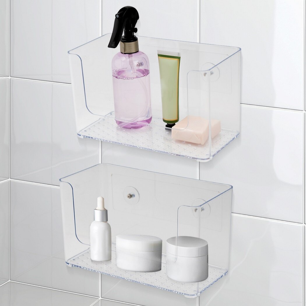 Plastic Wall Mount Organizers, 9" x 5" x 5" Wallmounted Organizers For Home Storage, 2PCS Daily