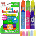 thumbnail image 4 of Kwik Stix Paint Sticks Bundle- 12 Neon & Metallic Colors (1 Neon 6pk + 1 Metallic 6pk), Washable, Quick-Dry, Non-Toxic, Allergen-Free Solid Tempera Paint for Kids & Toddlers, 4 of 11