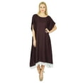 thumbnail image 1 of Bimba Femmes Longue Robe Maxi Caftan Ample Coupe Poncho Robe Rayonne Caftan Grande Taille, 1 of 5