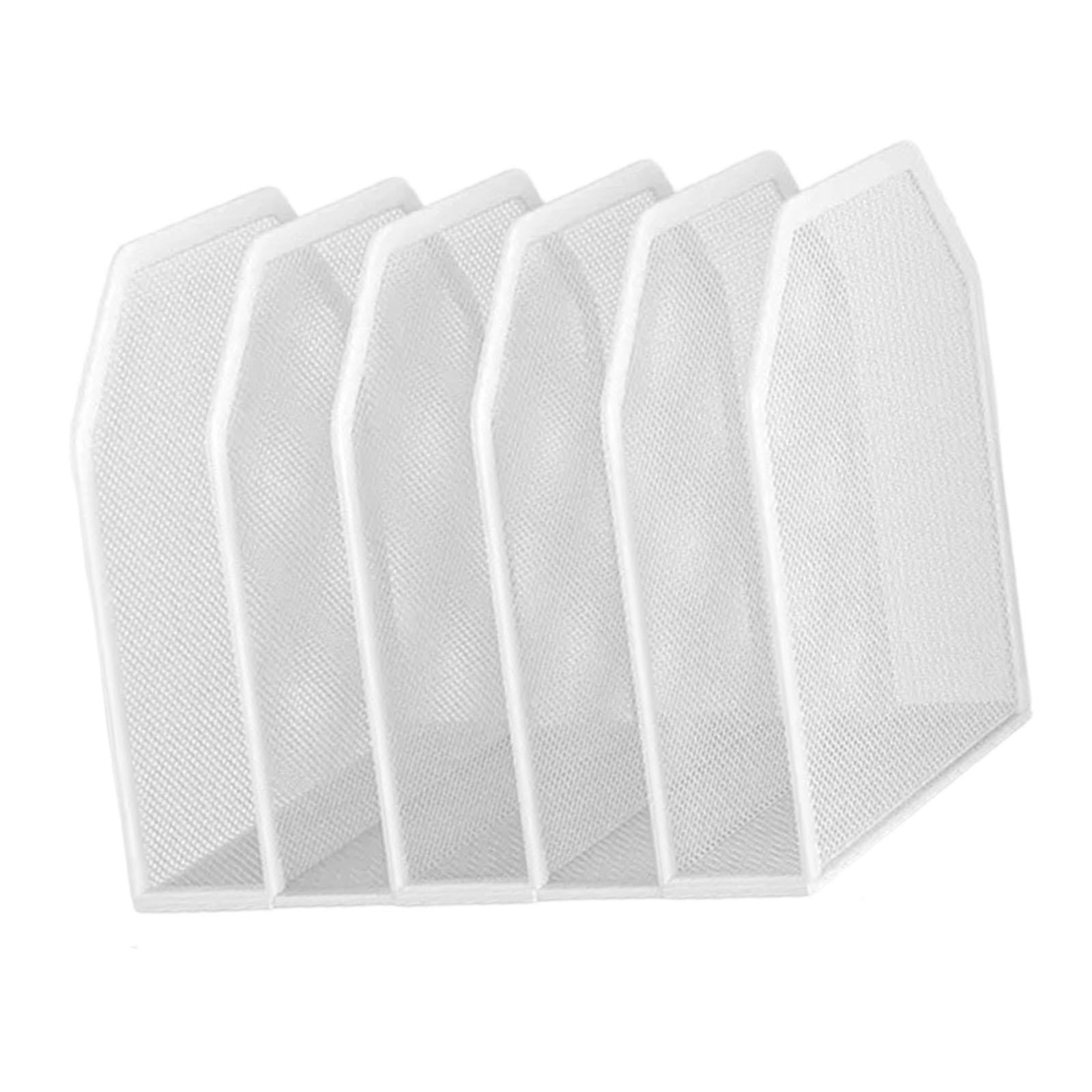 figatia Desk File Organizer File Folder Metal File Holder Paper Sorter Paper Organizer Management Stand for Office Supplies Classroom White