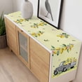 thumbnail image 4 of Summer Lemons Table Runner - 70 Inch Long, Kitchen Dining Table Runner Dresser Scarves, Rustic Black Plaid Truck Fruits Yellow Farmhouse Decor for Coffee Tables Wedding Party Banquet, 4 of 8