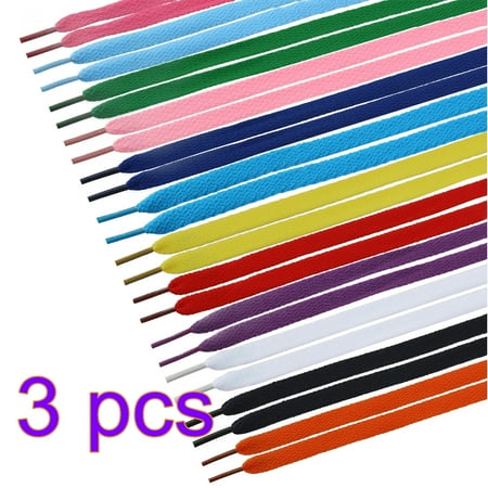 

36 Pairs Flat Colored Shoelaces for Sneakers Skate Shoes Boots and Sport Shoes-Mixed Colors