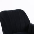 thumbnail image 4 of Fulvari Velvet Upholstered Accent Armchair with Solid Wood Frame for Living Room Bedroom Lounge Balcony Home Office, 4 of 8