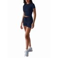 thumbnail image 3 of Womens Two Piece Lounge Sets Casual Summer Outfits 2 Piece Short Matching Clothing Set Dark Blue M, 3 of 8