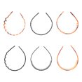 thumbnail image 4 of 6Pcs Elastic Plastic Wavy Toothed Hairband Hair Comb Headband for Women Men, 4 of 8