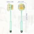 thumbnail image 4 of Unique Bargains Back Scrubber Double-sided Long Handle Bath Brush Handle Brush for Bath Shower 14.17"x3.54"x2.56" Green, 4 of 7