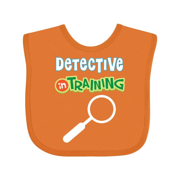 Inktastic Detective in Training Boys or Girls Baby Bib